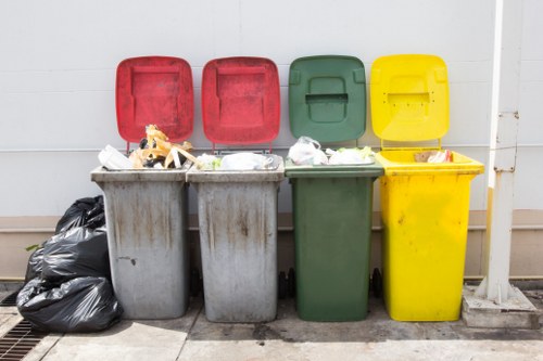 Residents participating in waste recycling in Cricklewood