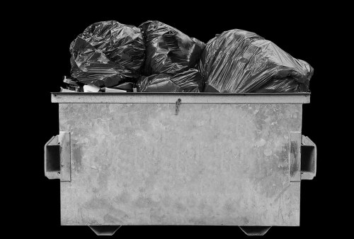 Documentation showing public liability insurance for skip hire