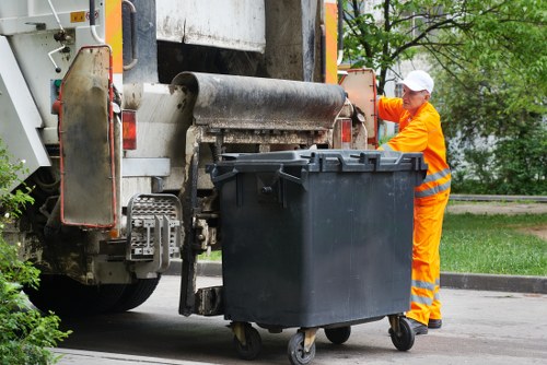Residents preparing for skip delivery in Cricklewood